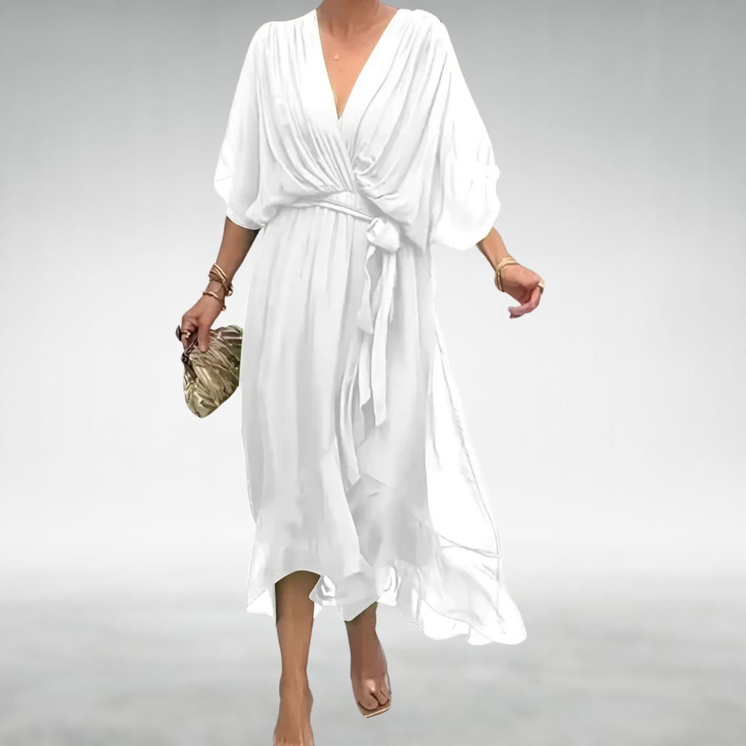 Penny Women's Maxi Dress | Breathable Chiffon, Flattering V-Neckline 3