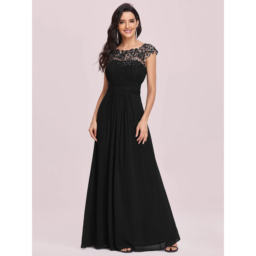 Plea Women's Maxi Dress | Elegant Pleated Design 1