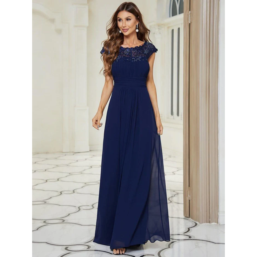 Plea Women's Maxi Dress | Elegant Pleated Design 8