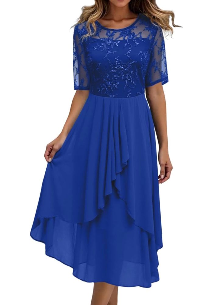 Plea Women's Midi Dress | Elegant Pleated Design, Versatile 0