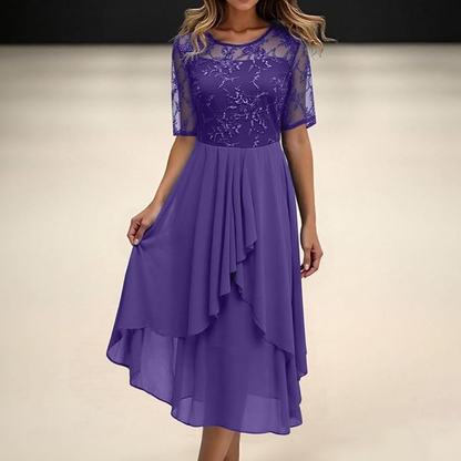Plea Women's Midi Dress | Elegant Pleated Design, Versatile 2