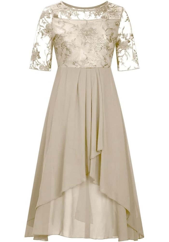 Plea Women's Midi Dress | Elegant Pleated Design, Versatile 4