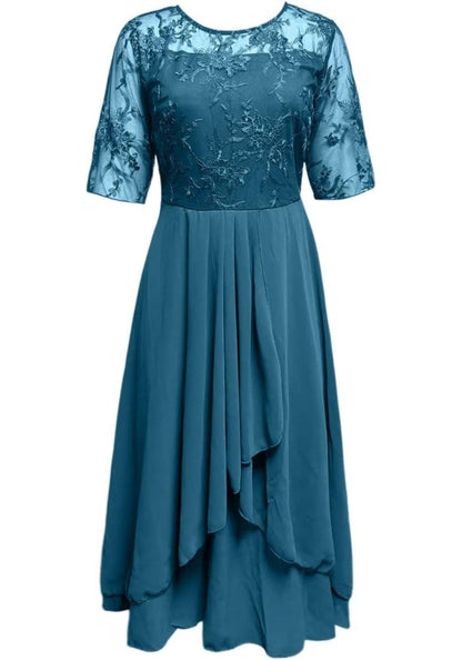 Plea Women's Midi Dress | Elegant Pleated Design, Versatile 5