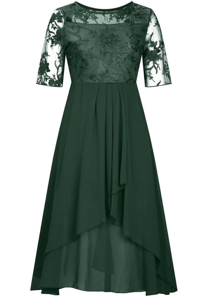Plea Women's Midi Dress | Elegant Pleated Design, Versatile 6