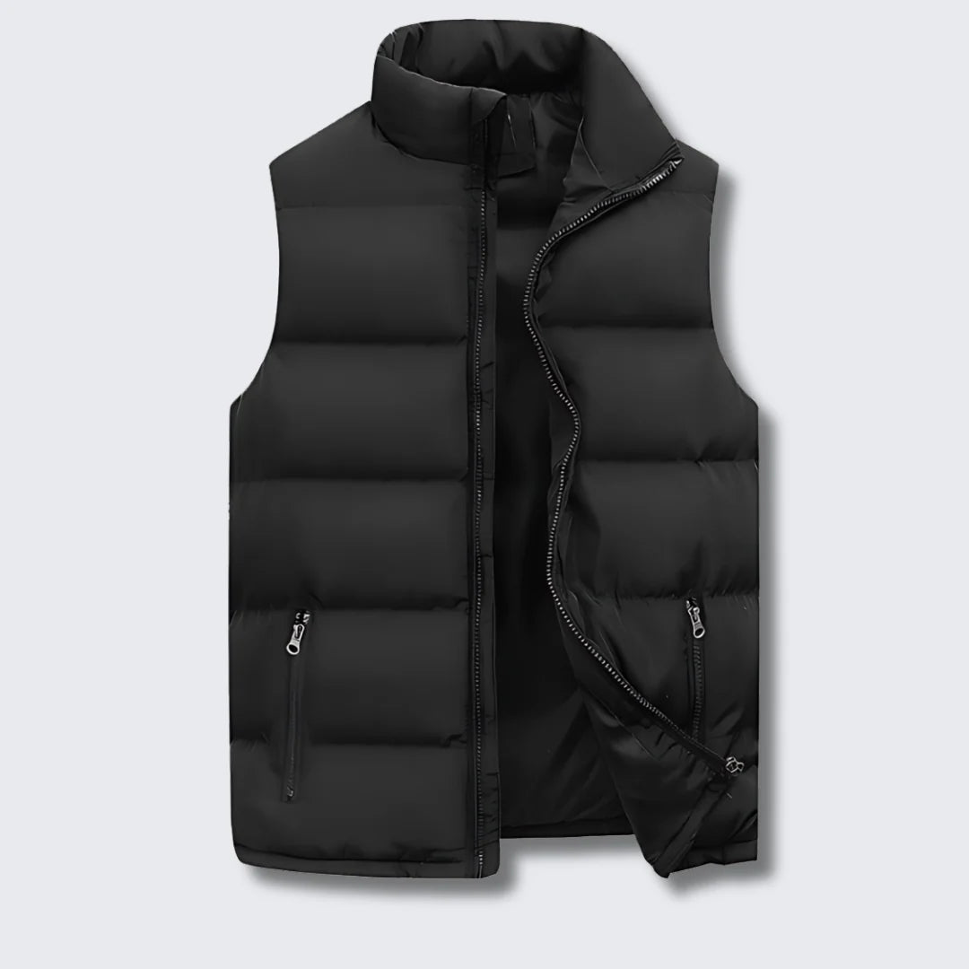 Quinn Men's Puffer Vest | Lightweight Insulated, Modern Stitched Design 0