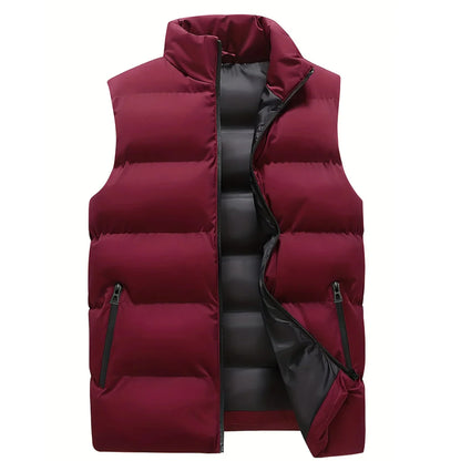 Quinn Men's Puffer Vest | Lightweight Insulated, Modern Stitched Design 3