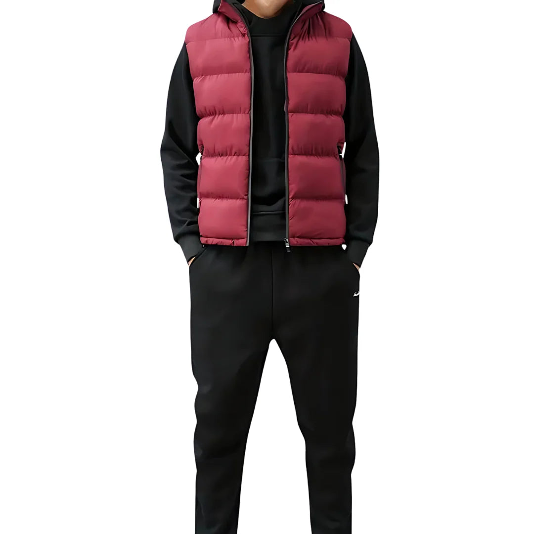 Quinn Men's Puffer Vest | Lightweight Insulated, Modern Stitched Design 4