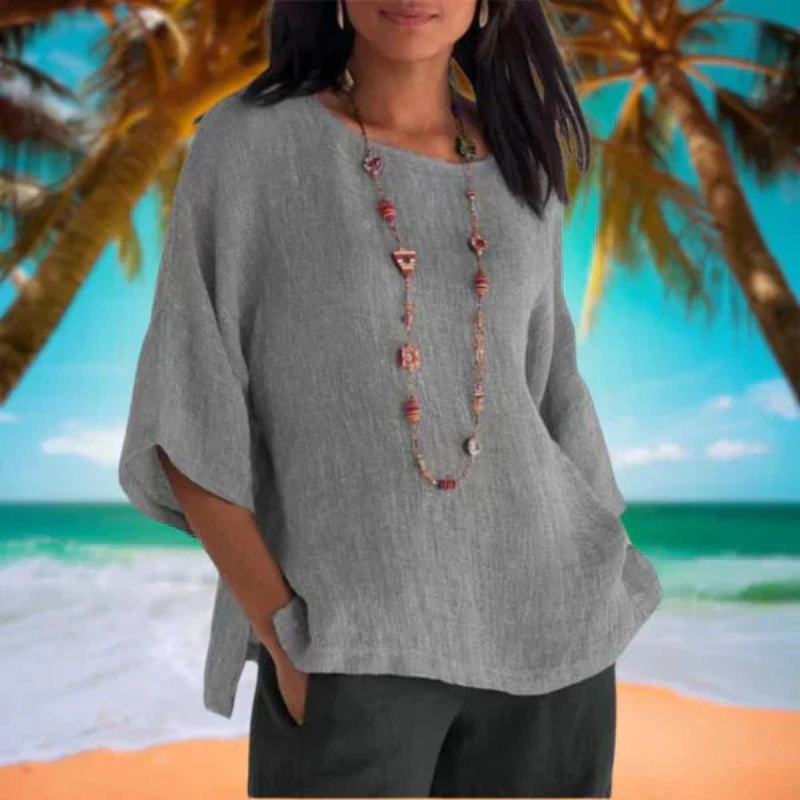 Rela Women's Blouse | 3/4 Sleeves, Lightweight Summer Top 2