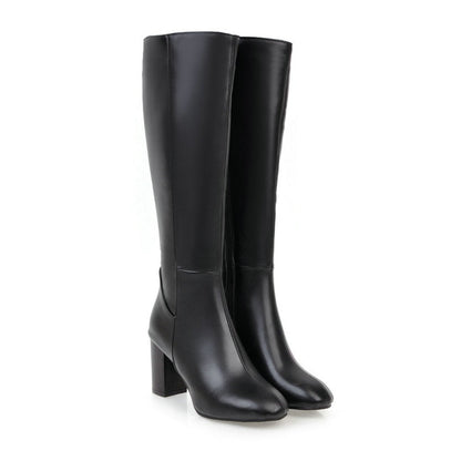 Rela Women's Knee High Boots | Black, Stylish Design with Functional Zipper 3