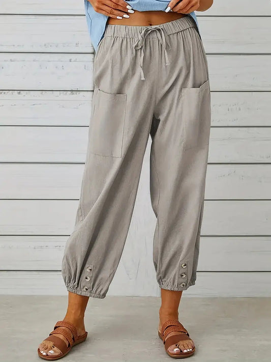 Rela Women's Shorts | Comfortable Drawstring Design 1