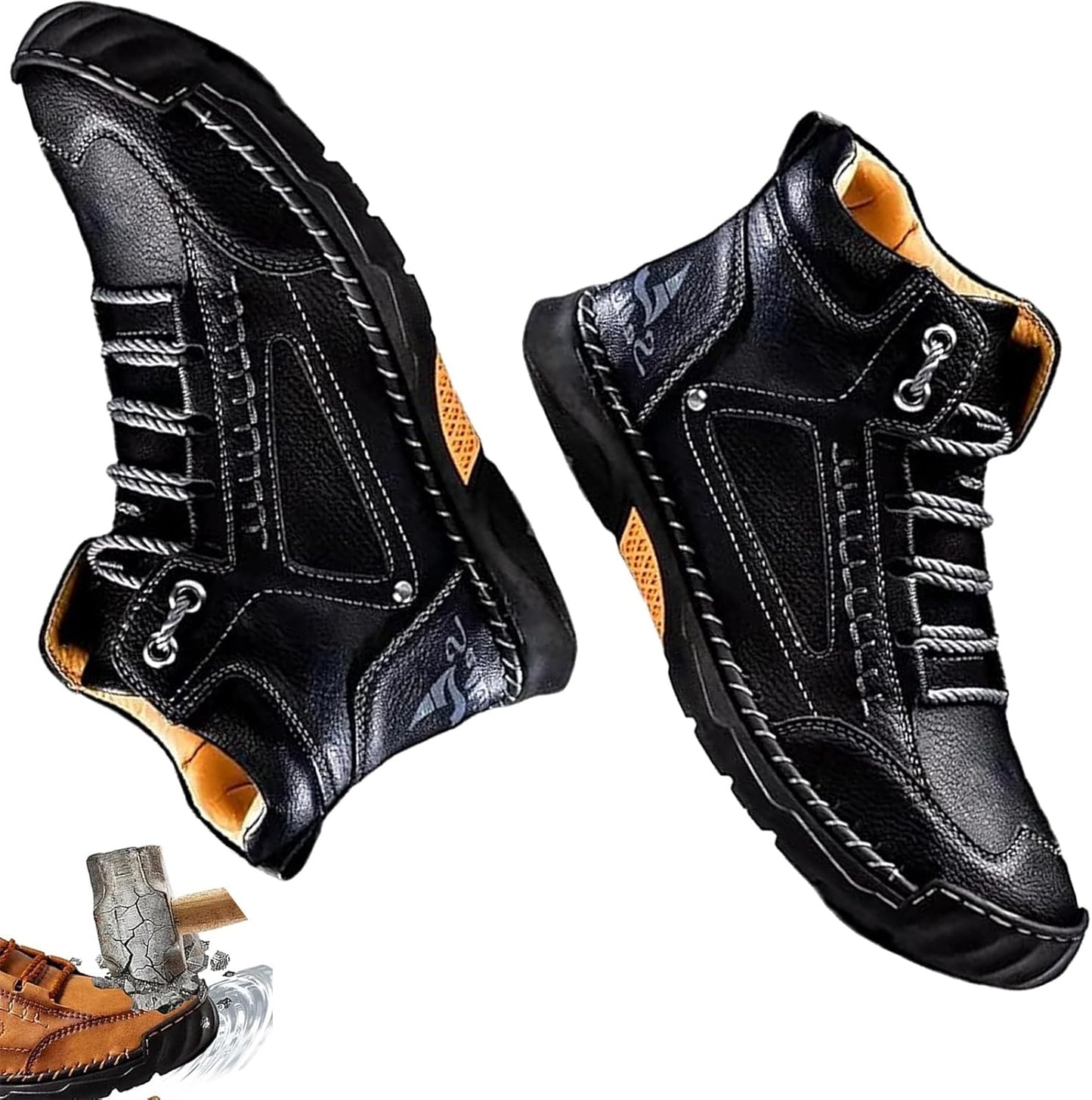 Rexon Men's Orthopedic Boots | Waterproof, Arch Support, Non-Slip Sole 0