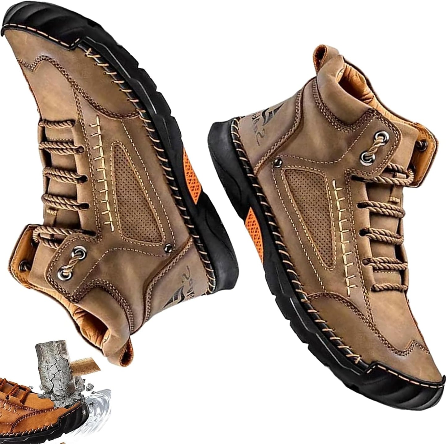 Rexon Men's Orthopedic Boots | Waterproof, Arch Support, Non-Slip Sole 7