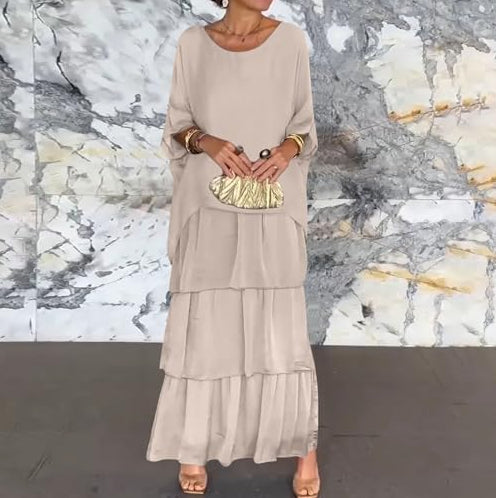 Rina Women's Maxi Dress | Flowing Layers for Effortless Summer Elegance 4