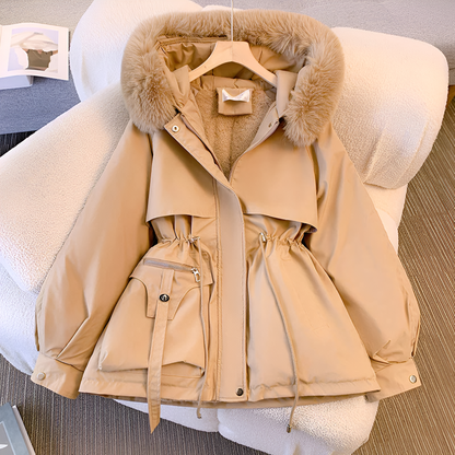 Rina Women's Winter Coat | Plush Faux Fur Collar, Casual 4