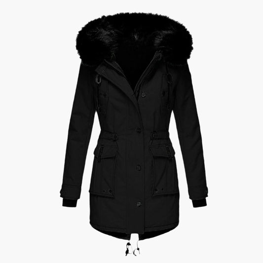 Rita Women's Parka Coat | Thick Insulation, Faux Fur Hood 1
