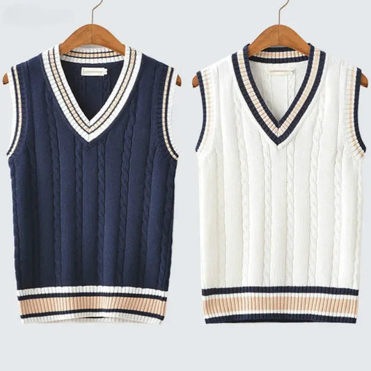 Rocco Men's V-neck Vest | High-Quality Knit, Versatile 1