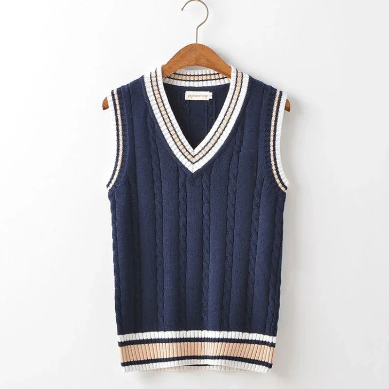 Rocco Men's V-neck Vest | High-Quality Knit, Versatile 2
