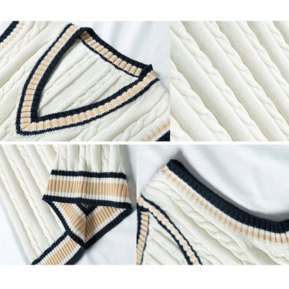 Rocco Men's V-neck Vest | High-Quality Knit, Versatile 3