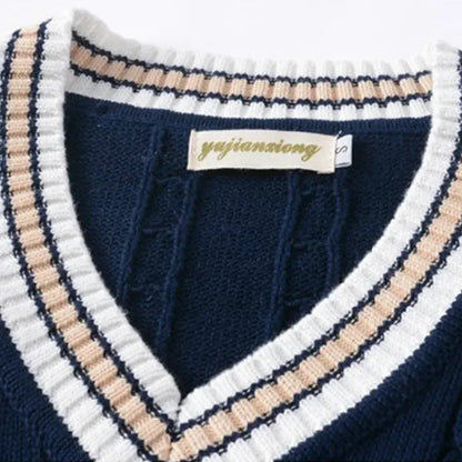 Rocco Men's V-neck Vest | High-Quality Knit, Versatile 4
