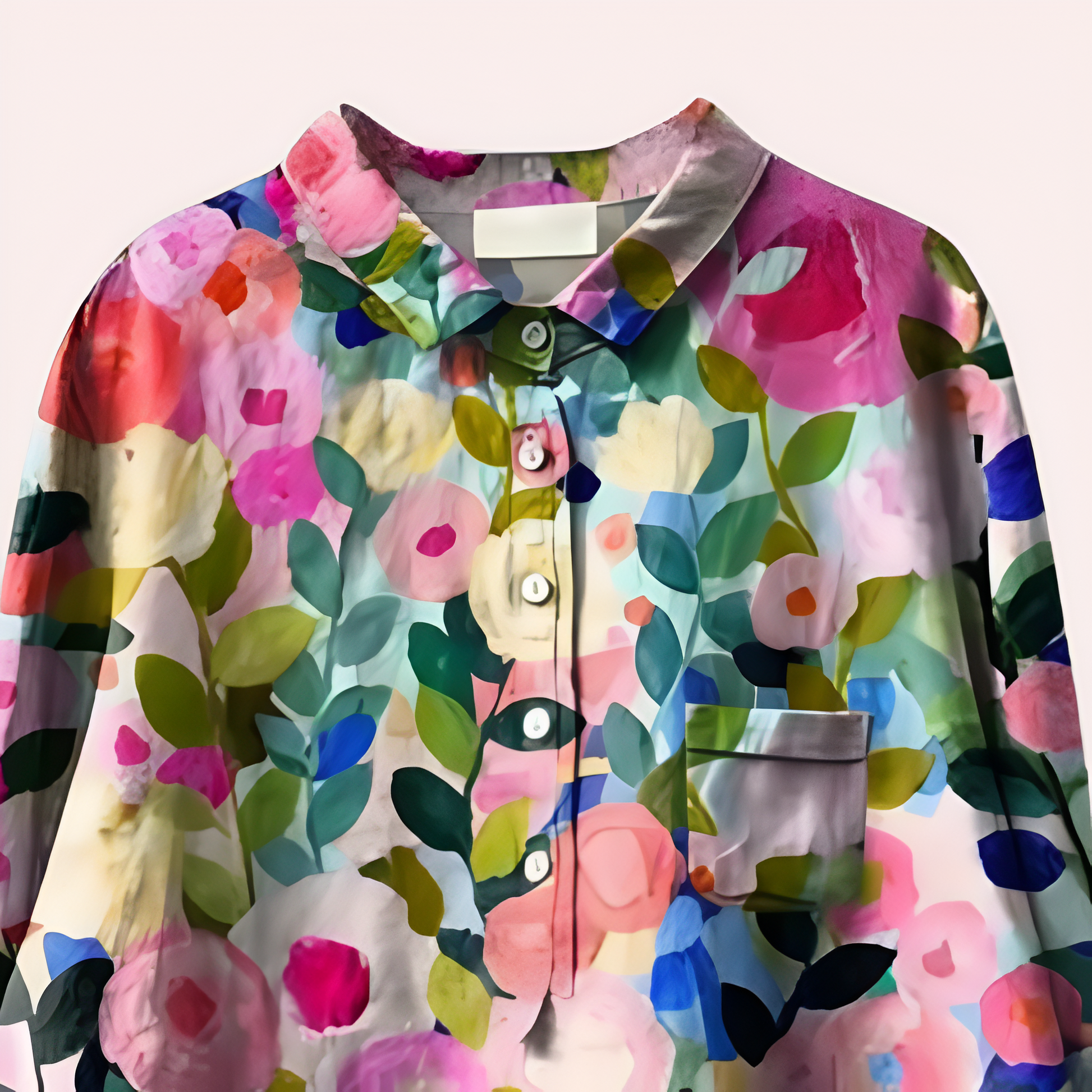 Rosa Women's Blouse | Floral Print, Long Sleeve 2