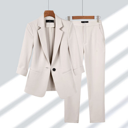 Rosa Women's Office Set | Classic Blazer and Trousers 0
