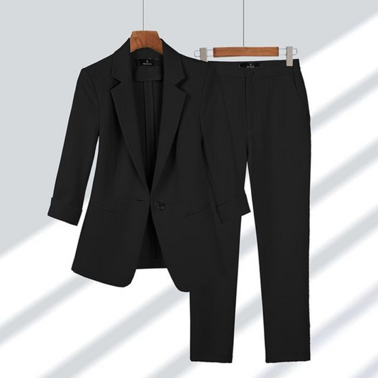 Rosa Women's Office Set | Classic Blazer and Trousers 1