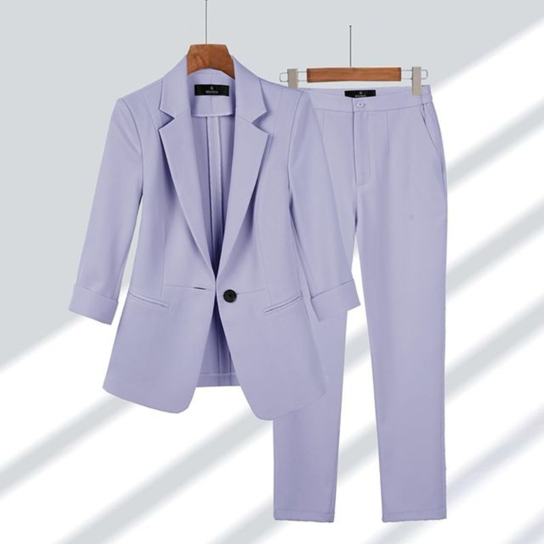 Rosa Women's Office Set | Classic Blazer and Trousers 2