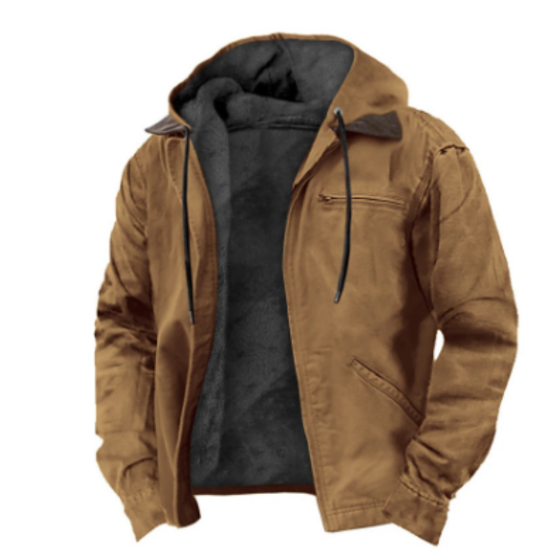 Ryder Men's Hooded Jacket | Classic Style, Cozy Warmth 0