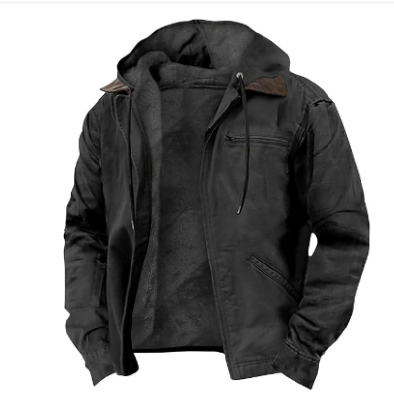 Ryder Men's Hooded Jacket | Classic Style, Cozy Warmth 4