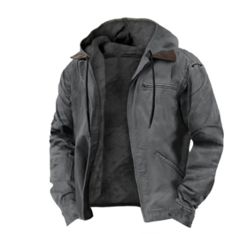 Ryder Men's Hooded Jacket | Classic Style, Cozy Warmth 5