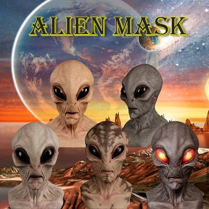 Rylan Unisex Alien Mask | Hand-Painted Latex Silicone, Realistic Design 1