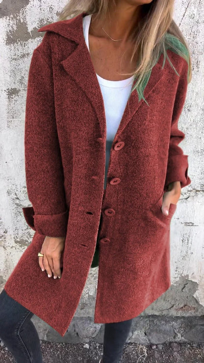 Rylan Women's Longline Coat | Smooth Fabric, Relaxed Fit, Winter Essential 11
