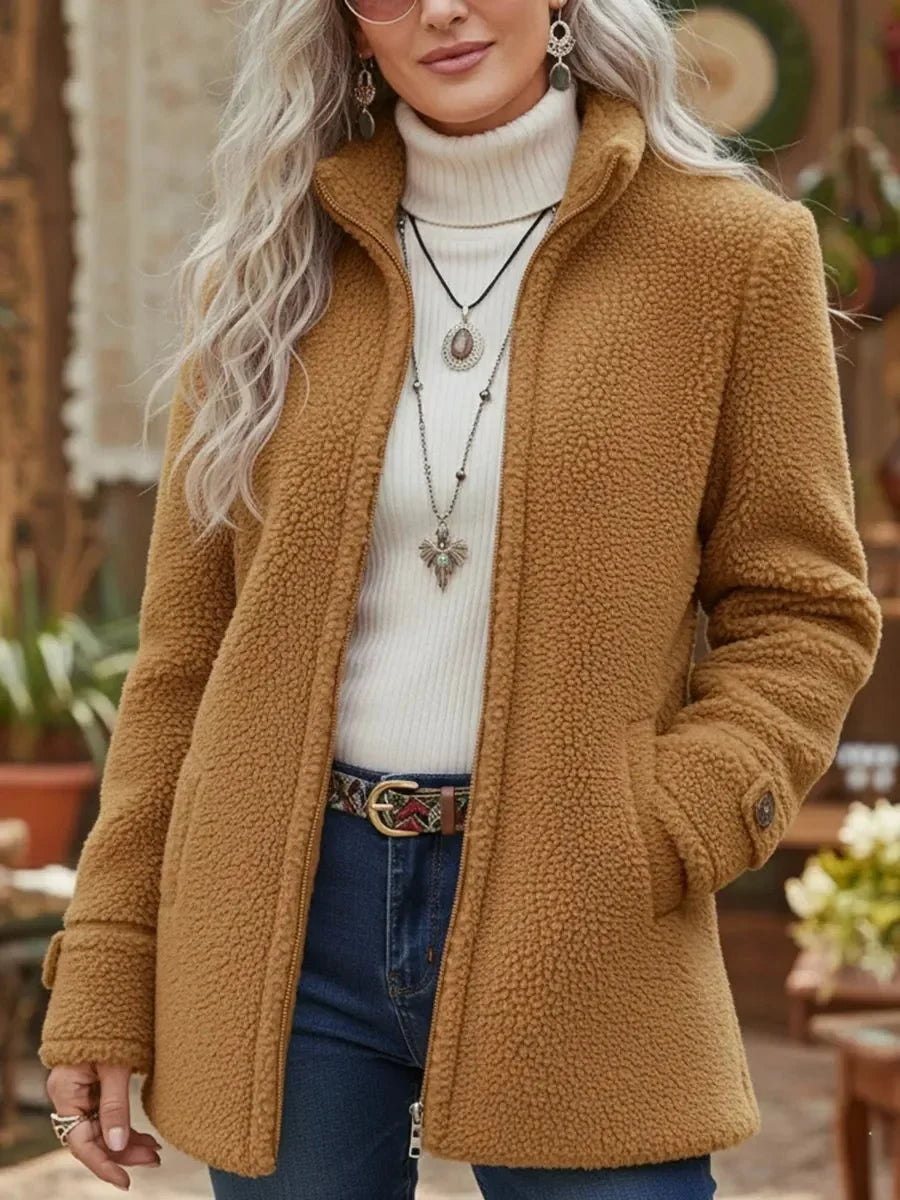 Rylan Women's Teddy Coat | Soft Sherpa Fleece, Relaxed Fit 2