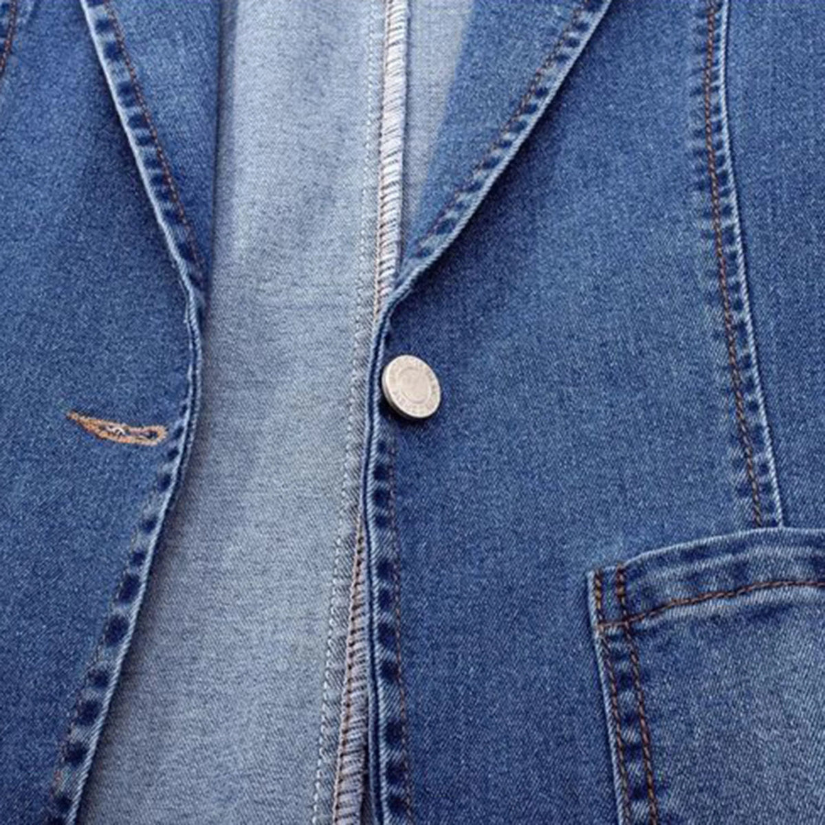 Sela Women's Denim Blazer | Oversized Fit, Pockets 1