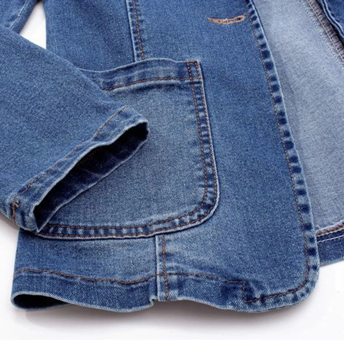 Sela Women's Denim Blazer | Oversized Fit, Pockets 2
