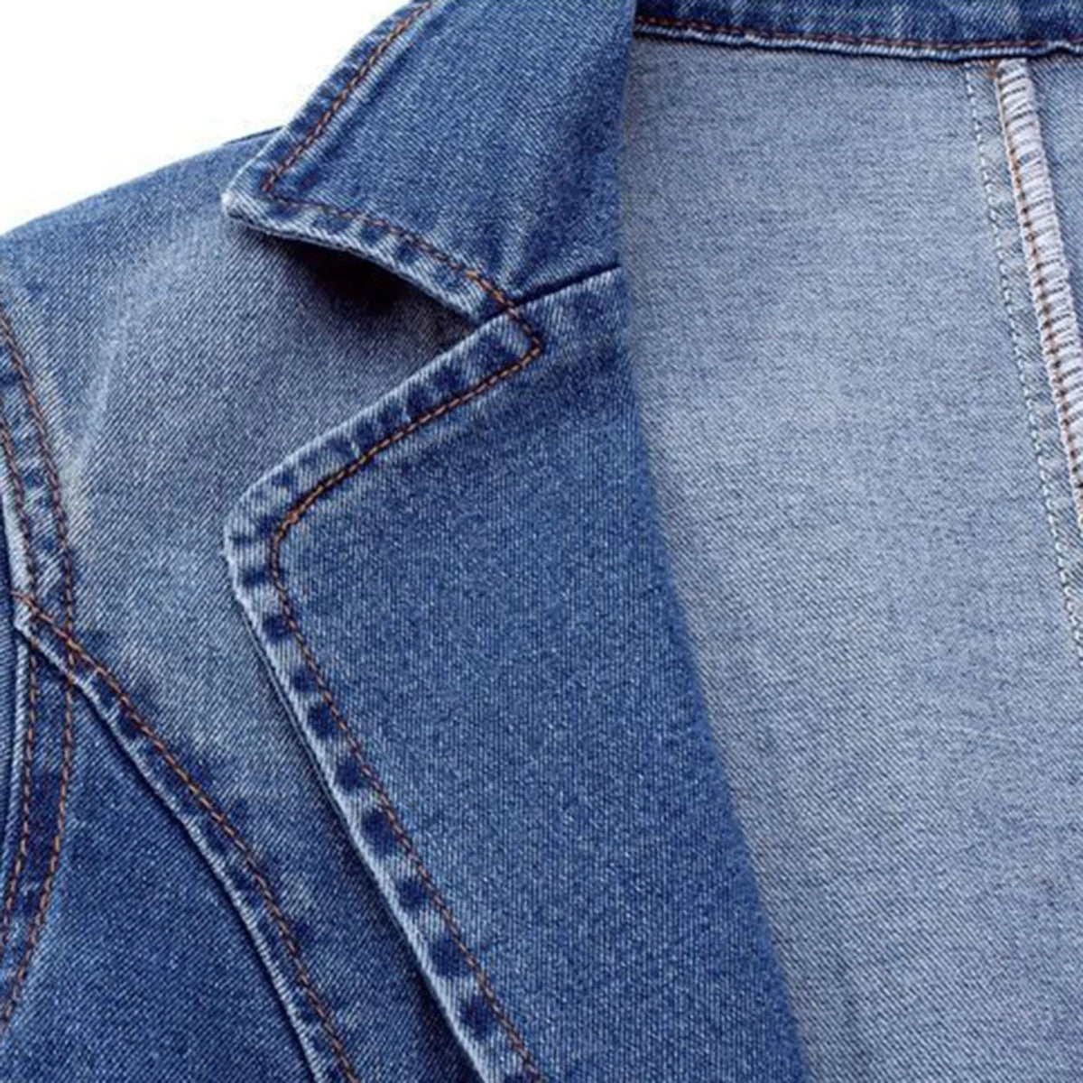 Sela Women's Denim Blazer | Oversized Fit, Pockets 3