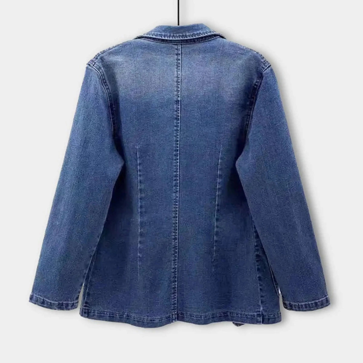 Sela Women's Denim Blazer | Oversized Fit, Pockets 6