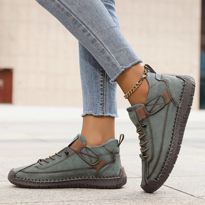 Sela Women's Sneakers | Low-Cut Lace-Up, Comfortable White Design 1