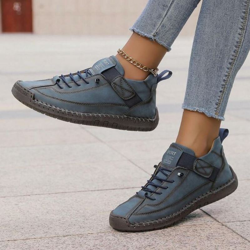 Sela Women's Sneakers | Low-Cut Lace-Up, Comfortable White Design 7