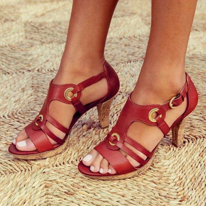 Sela Women's Strappy Sandals | Structured Ankle Strap, Slim Heel 3