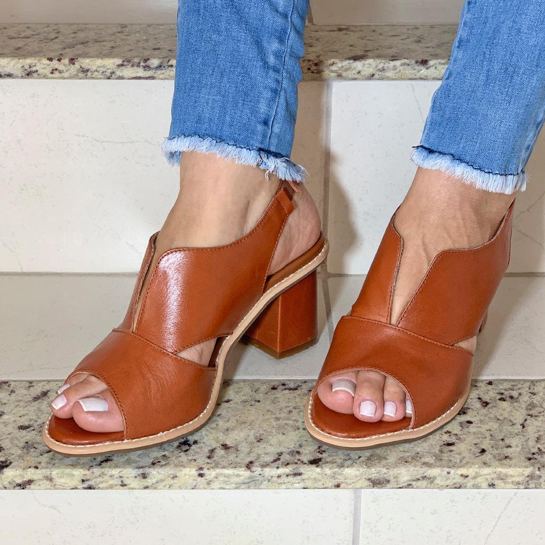 Selina Women's Sandals | Genuine Leather, Comfortable Mid-Heel 2
