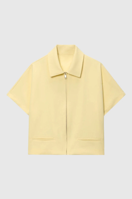 Sera Women's Cropped Jacket | Zip Fastening, Casual Chic 1
