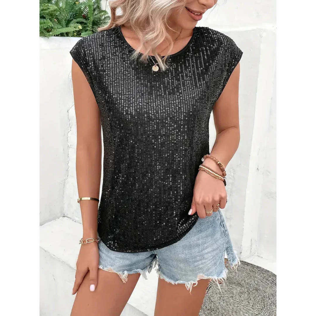 Sera Women's Sequin Top | Eye-Catching Glamour 5