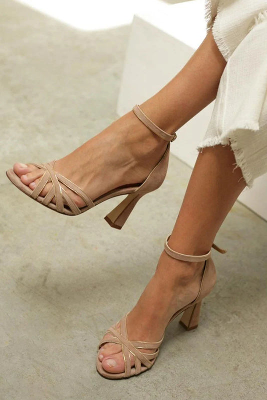 Sienna Women's Sandals | Peep Toe, Slim Heel, Adjustable Ankle Strap 0