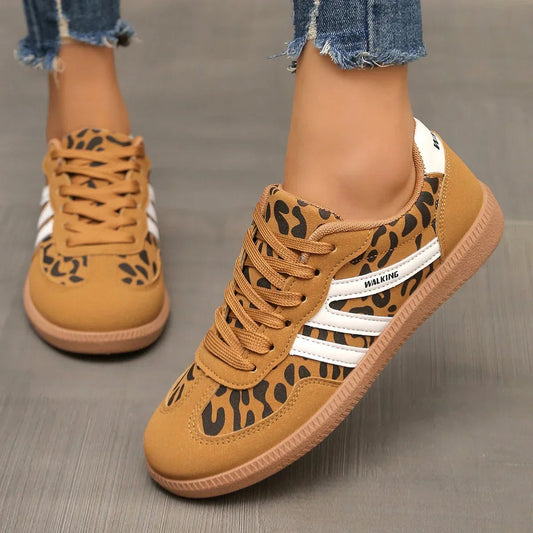 Sienna Women's Sneakers | Trendy Animal Print, Casual Lace-Up 0