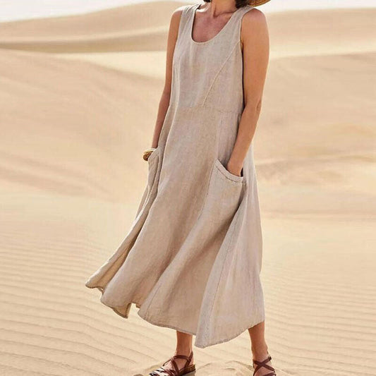 Sierra Women's Midi Dress | Relaxed Fit, Versatile Style 0