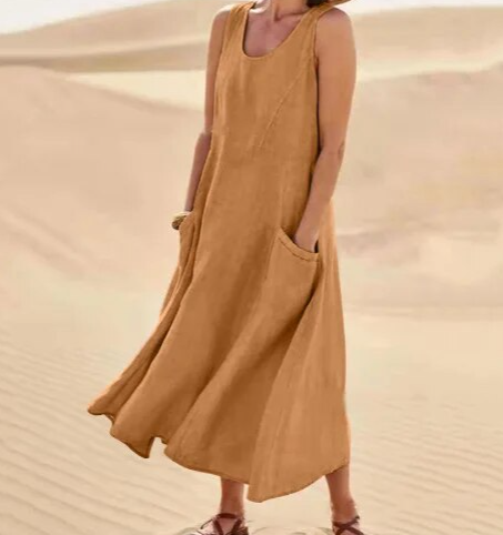 Sierra Women's Midi Dress | Relaxed Fit, Versatile Style 10