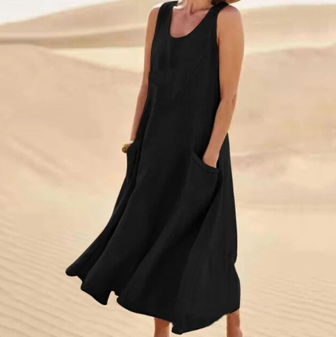 Sierra Women's Midi Dress | Relaxed Fit, Versatile Style 13