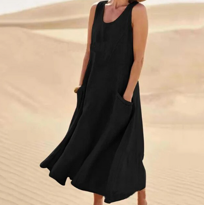 Sierra Women's Midi Dress | Relaxed Fit, Versatile Style 13