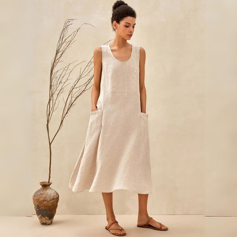 Sierra Women's Midi Dress | Relaxed Fit, Versatile Style 3